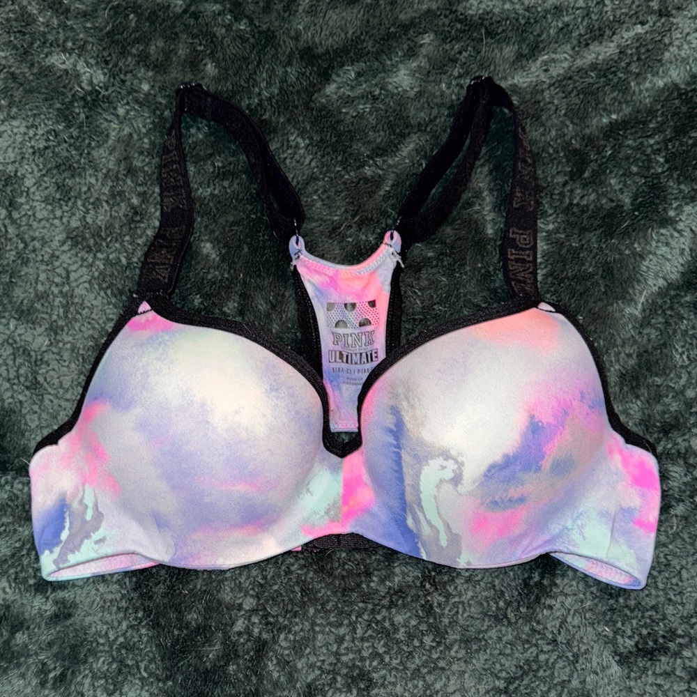 PINK Victoria's Secret Multicolor Tie-Dye Bra